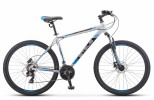Велосипед 27,5' хардтейл STELS NAVIGATOR-700 MD диск, серый/синий, 21 ск., 17,5'